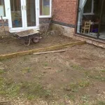 Green Man Gardens Landscape Gardening before patios decking levelling