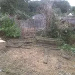 Green Man Gardens Landscape Gardening before patios decking raised vegetable beds levelling