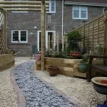 Green Man Gardens Landscape Gardening gravel pathway drive screening raised vegetable beds
